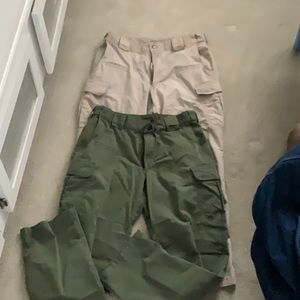 Men’s 34x32 5.11 Tactical Pants Kahki and Green